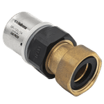 Enlace hembra con racor loco PPSU, referencia P-K234017LP-L de la serie Klimapress PPSU LP de Heliroma. Medida: 16x3/4.